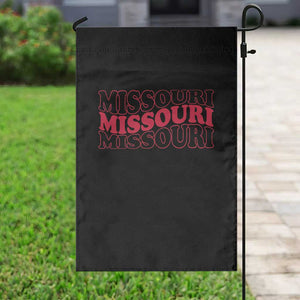 Retro Missouri State Pride Garden Flag Groovy Wavy Typography TS12 Print Your Wear