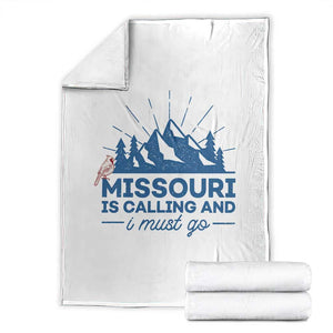 Missouri Traveling Lover Throw Blanket Missouri Is Calling And I Must Go TS12 White Print Your Wear