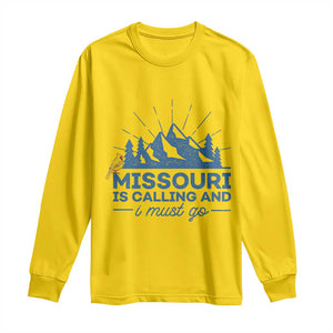 Missouri Traveling Lover Long Sleeve Shirt Missouri Is Calling And I Must Go TS12 Daisy Print Your Wear