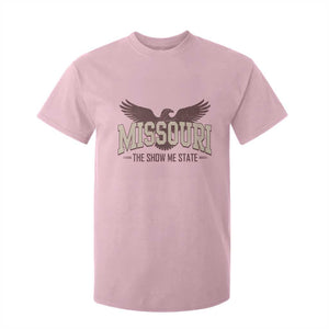 Vintage Missouri Eagle T Shirt For Kid Missouri The Show Me State Retro Distressed TS12 Light Pink Print Your Wear