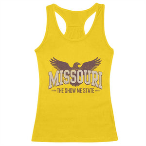 Vintage Missouri Eagle Racerback Tank Top Missouri The Show Me State Retro Distressed TS12 Daisy Print Your Wear