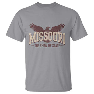 Vintage Missouri Eagle T Shirt Missouri The Show Me State Retro Distressed TS12 Sport Gray Print Your Wear
