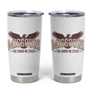 Vintage Missouri Eagle Tumbler Cup Missouri The Show Me State Retro Distressed TS12 White Print Your Wear