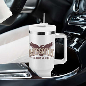 Vintage Missouri Eagle Tumbler With Handle Missouri The Show Me State Retro Distressed TS12 Print Your Wear
