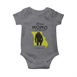 Louisiana Missouri Cryptid Lover Baby Onesie Home Of Momo The Monster TS12 Charcoal Print Your Wear