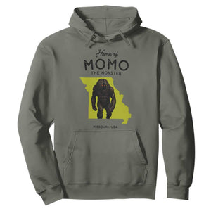 Louisiana Missouri Cryptid Lover Hoodie Home Of Momo The Monster TS12 Military Green Print Your Wear