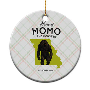 Louisiana Missouri Cryptid Lover Ceramic Ornament Home Of Momo The Monster TS12 1pc Christmas Plaid Print Your Wear