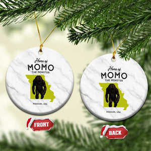 Louisiana Missouri Cryptid Lover Ceramic Ornament Home Of Momo The Monster TS12 1pc White Marble Print Your Wear