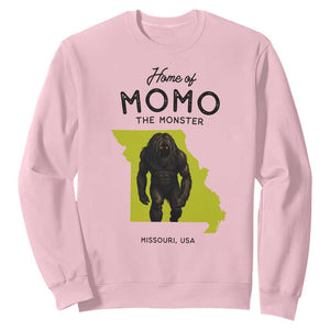 Louisiana Missouri Cryptid Lover Sweatshirt Home Of Momo The Monster TS12 Light Pink Print Your Wear