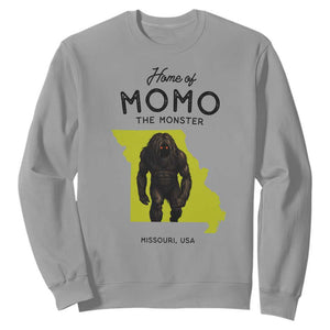 Louisiana Missouri Cryptid Lover Sweatshirt Home Of Momo The Monster TS12 Sport Gray Print Your Wear