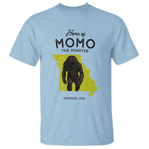 Louisiana Missouri Cryptid Lover T Shirt Home Of Momo The Monster TS12 Light Blue Print Your Wear