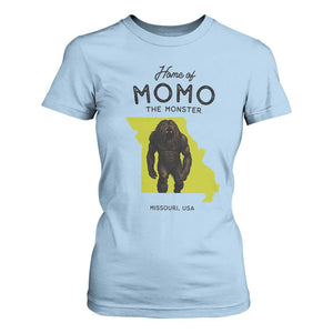 Louisiana Missouri Cryptid Lover T Shirt For Women Home Of Momo The Monster TS12 Light Blue Print Your Wear