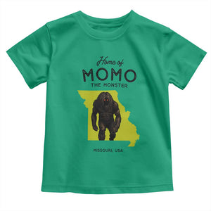 Louisiana Missouri Cryptid Lover Toddler T Shirt Home Of Momo The Monster TS12 Irish Green Print Your Wear