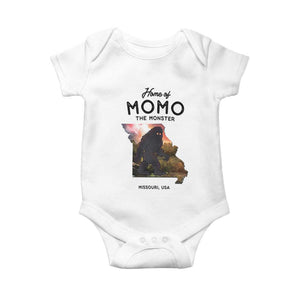 Momo The Monster Folklore Baby Onesie Louisiana Missouri Cryptid Lover Gift TS12 White Print Your Wear