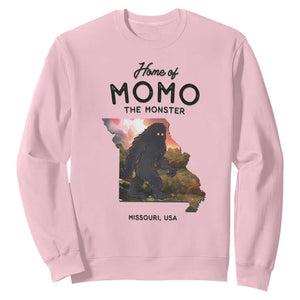 Momo The Monster Folklore Sweatshirt Louisiana Missouri Cryptid Lover Gift TS12 Light Pink Print Your Wear