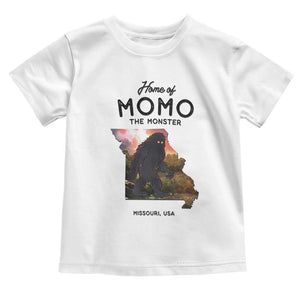 Momo The Monster Folklore Toddler T Shirt Louisiana Missouri Cryptid Lover Gift TS12 White Print Your Wear