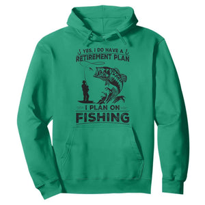 I Do Have Retirement Plan I Plan On Fishing Hoodie Retired Men TS12 Irish Green Print Your Wear