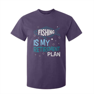 Fishing Is My Retirement Plan T Shirt For Kid Perfect For Retirees And Fishing Lovers TS12 Purple Print Your Wear