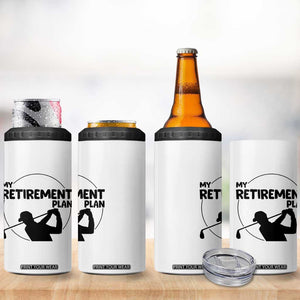 My Retirement Plan Golf 4 in 1 Can Cooler Tumbler Retired Men And Golf Lovers TS12 Print Your Wear