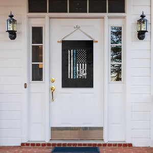 Funny Retired Police Officer Garden Flag Patriotic Flag With Handcuffs TS12 Print Your Wear