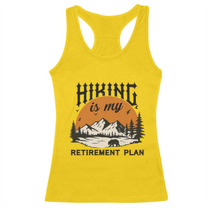 Hiking Is My Retirement Plan Racerback Tank Top Outdoor Vintage Mountain Scene TS12 Daisy Print Your Wear