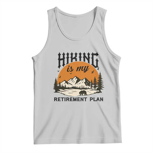 Hiking Is My Retirement Plan Tank Top Outdoor Vintage Mountain Scene TS12 Ash Print Your Wear