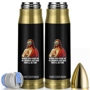 Funny Religious Jesus Bullet Tumbler Wait Im Goated TS12 Black Print Your Wear