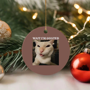 Funny Cat Meme Lover Ceramic Ornament TS12 1pc Mocha Print Your Wear