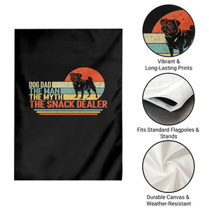 Vintage Dog Dad Garden Flag The Man The Myth The Snack Dealer TS12 Print Your Wear