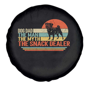 Vintage Dog Dad Spare Tire Cover The Man The Myth The Snack Dealer TS12 Print Your Wear
