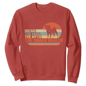 Vintage Dog Dad Sweatshirt The Man The Myth The Snack Dealer TS12 Red Print Your Wear