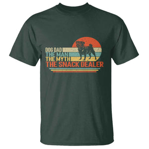 Vintage Dog Dad T Shirt The Man The Myth The Snack Dealer TS12 Dark Forest Green Print Your Wear