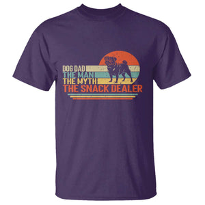 Vintage Dog Dad T Shirt The Man The Myth The Snack Dealer TS12 Purple Print Your Wear