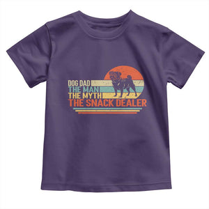 Vintage Dog Dad Toddler T Shirt The Man The Myth The Snack Dealer TS12 Purple Print Your Wear