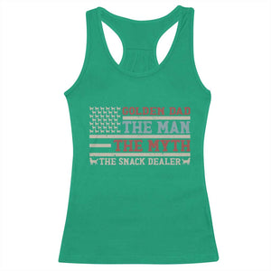 Vintage Golden Retriever Dad Racerback Tank Top The Man The Myth The Snack Dealer TS12 Irish Green Print Your Wear