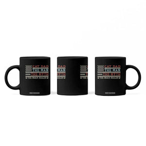 Vintage USA Cat Dad Coffee Mug The Man The Myth The Snack Dealer TS12 Print Your Wear