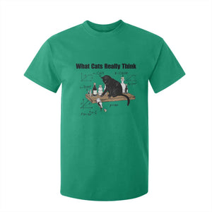 Funny Physics Cat Meme T Shirt For Kid What Cats Really Think TS12 Irish Green Print Your Wear