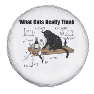 Funny Physics Cat Meme Spare Tire Cover What Cats Really Think TS12 Print Your Wear