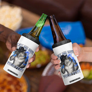 Funny Alpha Wolf Ironic Meme 4 in 1 Can Cooler Tumbler Let Me See Your Feet TS12 Print Your Wear