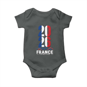 Vintage France Soccer Fan Baby Onesie French Football Pride 2026 TS12 Dark Heather Print Your Wear