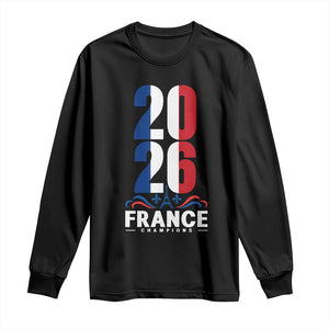 Vintage France Soccer Fan Long Sleeve Shirt French Football Pride 2026 TS12 Black Print Your Wear