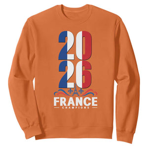 Vintage France Soccer Fan Sweatshirt French Football Pride 2026 TS12 Orange Print Your Wear