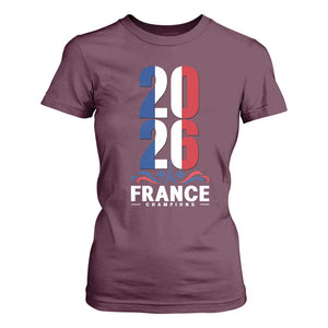 Vintage France Soccer Fan T Shirt For Women French Football Pride 2026 TS12 Maroon Print Your Wear
