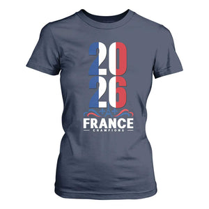 Vintage France Soccer Fan T Shirt For Women French Football Pride 2026 TS12 Navy Print Your Wear