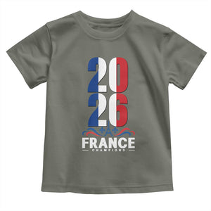 Vintage France Soccer Fan Toddler T Shirt French Football Pride 2026 TS12 Military Green Print Your Wear