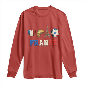 French Football Fan Long Sleeve Shirt France Soccer Game Day Gift TS12 Red Print Your Wear
