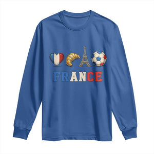 French Football Fan Long Sleeve Shirt France Soccer Game Day Gift TS12 Royal Blue Print Your Wear
