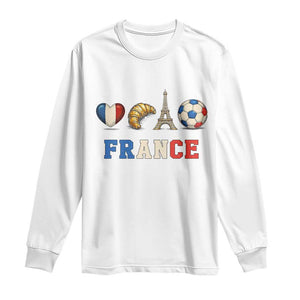 French Football Fan Long Sleeve Shirt France Soccer Game Day Gift TS12 White Print Your Wear
