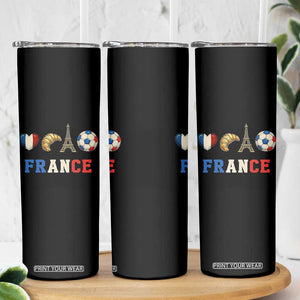 French Football Fan Skinny Tumbler France Soccer Game Day Gift TS12 Print Your Wear