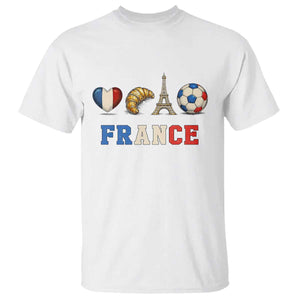 French Football Fan T Shirt France Soccer Game Day Gift TS12 White Print Your Wear